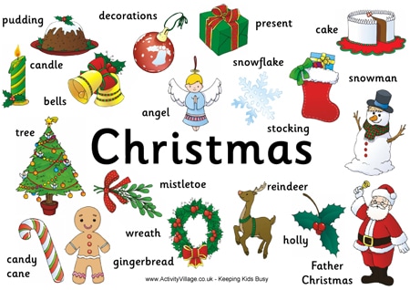 Disegni Di Natale Inglese.Calendario Dell Avvento In Inglese Il Blog Dell Inglese Per I Bambini