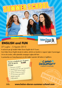 Summer camp inglese