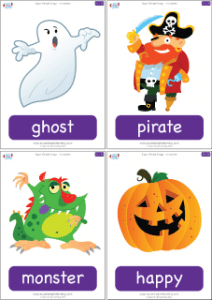 halloween flashcards