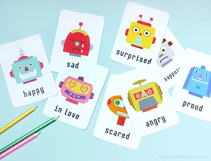 emotion flashcard