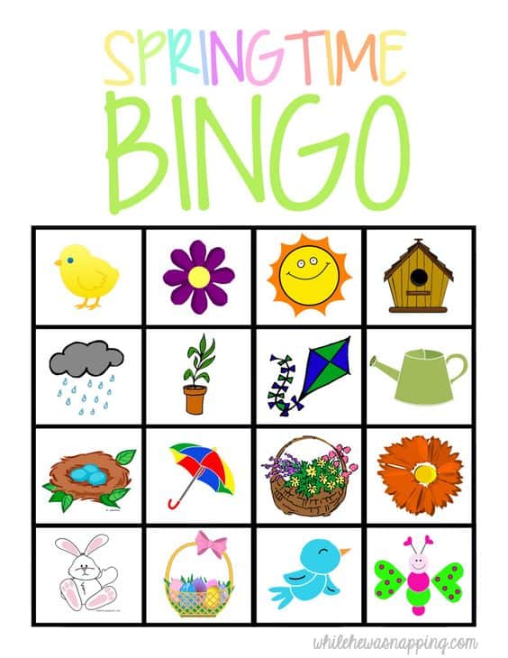 Bingo A Tema Primavera Il Blog Dell Inglese Per I Bambini