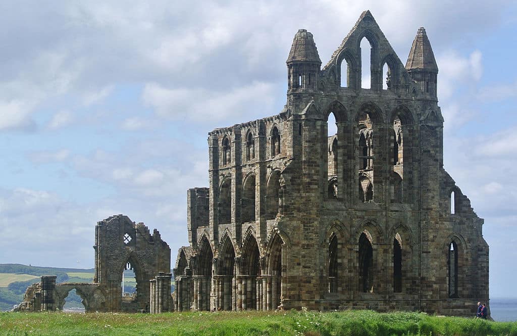 Whitby Abbey che ispirò il racconto di Dracula