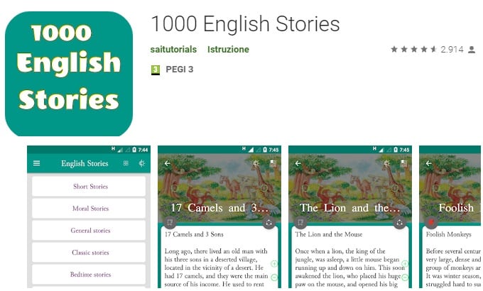 App: 1000 English Stories