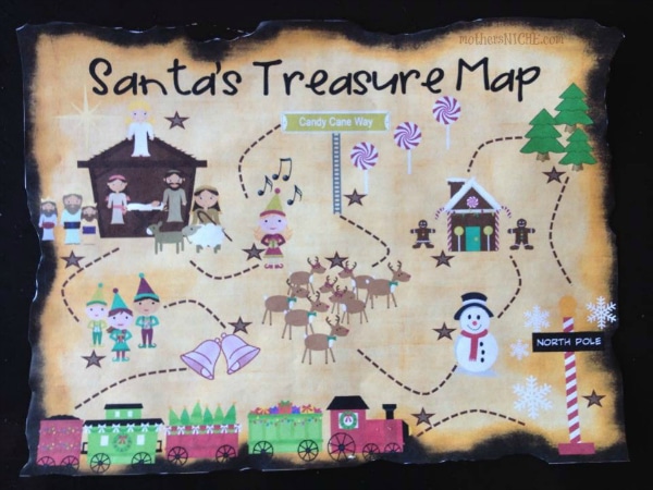 Mappa del tesoro di Babbo Natale