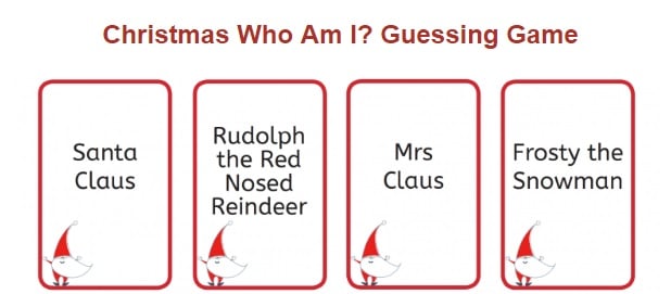 Gioco di Natale: Who am I?