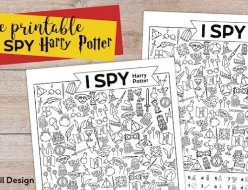 I spy a tema Harry Potter da stampare