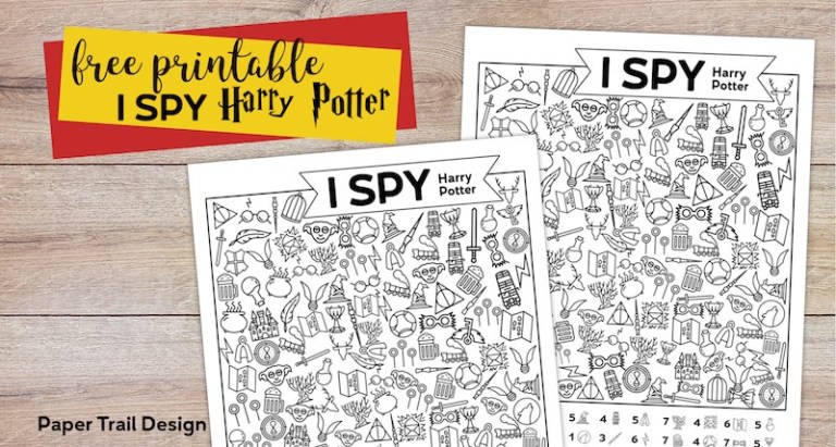 I spy a tema Harry Potter da stampare