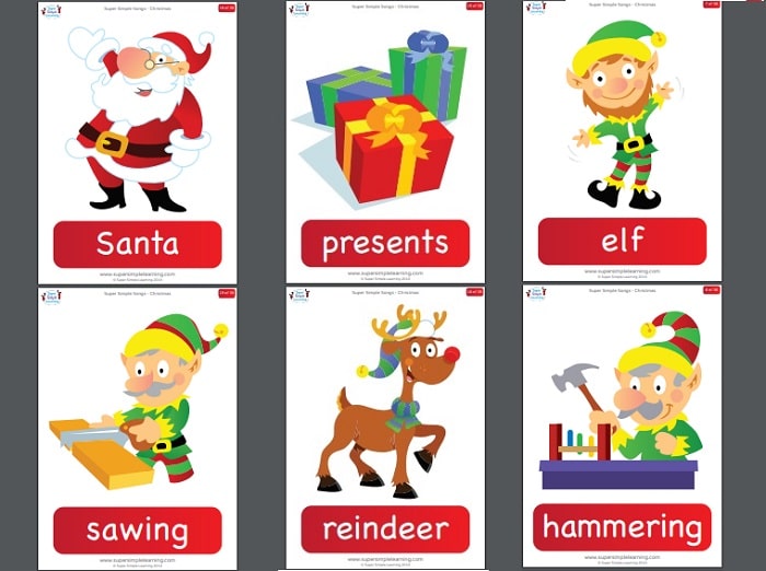 Flashcards a tema Natale